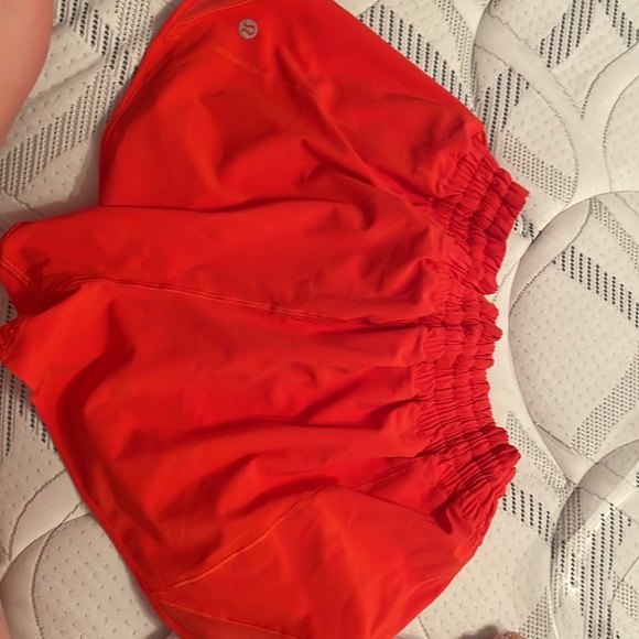 Lululemon, size 10 Hotty Hots, 4 inch, color: red - Picture 2 of 2